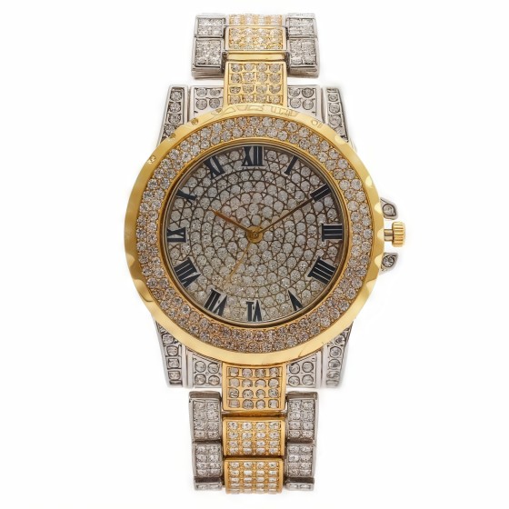Luxury Rhinestone Women’s Watch – Roman Dial Quartz Wristwatch